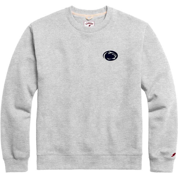 Oxford crew neck sweatshirt with Penn State Athletic Logo on left chest